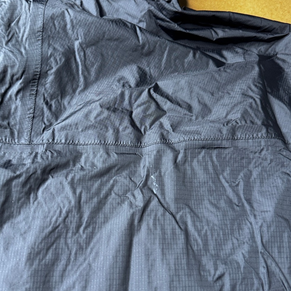 Marmot Nylon Jacket Large Black Lined Windbreaker Hood Distressed Outdoor - Picture 16 of 16